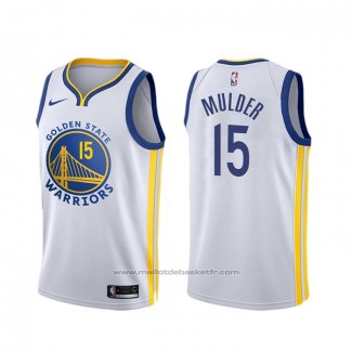 Maillot Golden State Warriors Mychal Mulder #15 Association Blanc