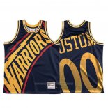 Maillot Golden State Warriors Personnalise Mitchell & Ness Big Face Bleu