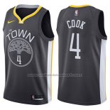 Maillot Golden State Warriors Quinn Cook #4 The Town Statement 2017-18 Noir