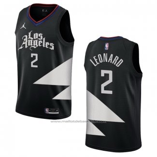 Maillot Los Angeles Clippers Kawhi Leonard #2 Statement 2022-23 Noir