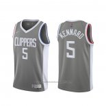 Maillot Los Angeles Clippers Luke Kennard #5 Earned 2020-21 Gris