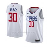 Maillot Los Angeles Clippers Mike Scott #30 Association 2018 Blanc