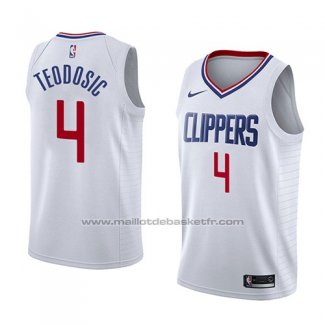 Maillot Los Angeles Clippers Milos Teodosic #4 Association 2018 Blanc