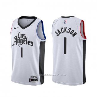 Maillot Los Angeles Clippers Reggie Jackson #1 Ville Blanc