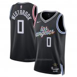 Maillot Los Angeles Clippers Russell Westbrook #0 Ville 2022-23 Noir