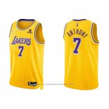 Maillot Los Angeles Lakers Carmelo Anthony #7 75th Anniversary 2021-22 Jaune