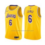 Maillot Los Angeles Lakers LeBron James #6 Icon 2019 Jaune