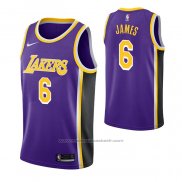 Maillot Los Angeles Lakers LeBron James #6 Statement 2021-22 Volet