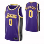 Maillot Los Angeles Lakers Russell Westbrook #0 Statement 2021-22 Voleta