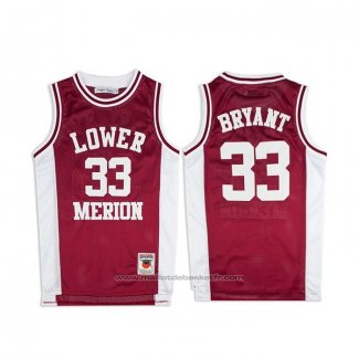 Maillot Lower Merion Kobe Bryant #33 Rouge