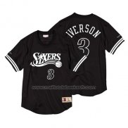 Maillot Manche Courte Philadelphia 76ers Allen Iverson #3 Noir