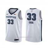 Maillot Memphis Grizzlies Marc Gasol #33 Association Blanc