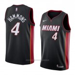 Maillot Miami Heat Aj Hammons #4 Icon 2018 Noir