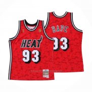 Maillot Miami Heat Bape #93 Mitchell & Ness Rouge