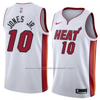 Maillot Miami Heat Derrick Jones Jr. #10 Association 2018 Blanc