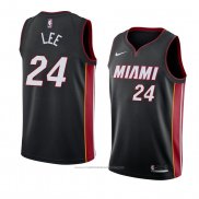 Maillot Miami Heat Marcus Lee #24 Icon 2018 Noir