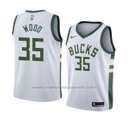 Maillot Milwaukee Bucks Christian Wood #35 Association 2018 Blanc