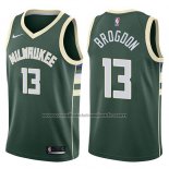 Maillot Milwaukee Bucks Malcolm Brogdon #13 Swingman Icon 2017-18 Vert