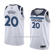 Maillot Minnesota Timberwolves Josh Okogie #20 Association 2018 Blanc