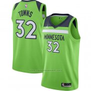 Maillot Minnesota Timberwolves Karl-Anthony Towns #32 Statement 2020-21 Vert