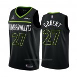 Maillot Minnesota Timberwolves Rudy Gobert #27 Statement 2022-23 Noir