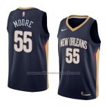 Maillot New Orleans Pelicans E'twaun Moore #55 Icon 2018 Bleu