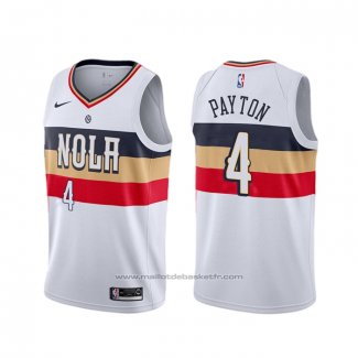 Maillot New Orleans Pelicans Elfrid Payton #4 Earned Blanc