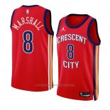 Maillot New Orleans Pelicans Naji Marshall #8 Statement 2023-24 Rouge