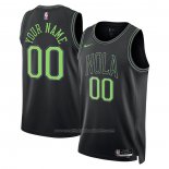 Maillot New Orleans Pelicans Personnalise Ville 2023-24 Noir