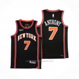 Maillot New York Knicks Carmelo Anthony #7 Ville 2021-22 Noir