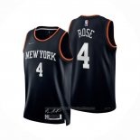 Maillot New York Knicks Derrick Rose #4 Select Series Noir