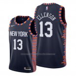 Maillot New York Knicks Henry Ellenson #13 Ville Bleu