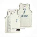 Maillot Oklahoma City Thunder Carmelo Anthony #7 Ville 2021-22 Blanc