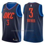 Maillot Oklahoma City Thunder Corey Brewer #3 Statement 2017-18 Bleu