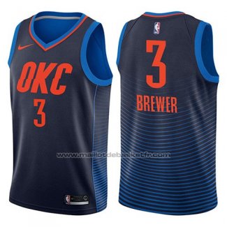 Maillot Oklahoma City Thunder Corey Brewer #3 Statement 2017-18 Bleu