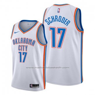 Maillot Oklahoma City Thunder Dennis Schroder #17 Association Blanc