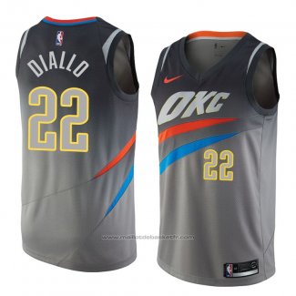 Maillot Oklahoma City Thunder Hamidou Diallo #22 Ville 2018 Gris