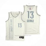 Maillot Oklahoma City Thunder Paul George #13 Ville 2021-22 Blanc