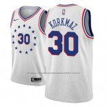 Maillot Philadelphia 76ers Furkan Korkmaz #30 Earned 2018-19 Gris