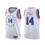 Maillot Philadelphia 76ers Norvel Pelle #14 Earned 2019-20 Blanc