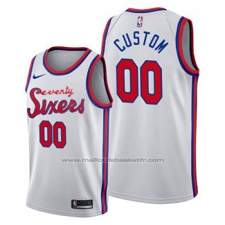 Maillot Philadelphia 76ers Personnalise Classic 2019-20 Blanc