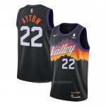 Maillot Phoenix Suns Deandre Ayton #22 Ville 2020-21 Noir