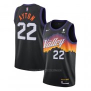Maillot Phoenix Suns Deandre Ayton #22 Ville 2020-21 Noir