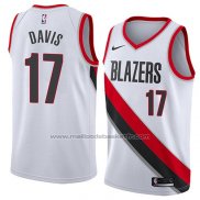 Maillot Portland Trail Blazers Ed Davis #17 Association 2018 Blanc