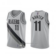 Maillot Portland Trail Blazers Enes Kanter #11 Earned 2020-21 Gris