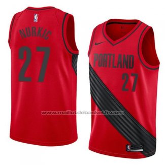 Maillot Portland Trail Blazers Jusuf Nurkic #27 Statement 2018 Rouge