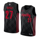 Maillot Portland Trail Blazers Jusuf Nurkic #27 Ville 2018 Noir