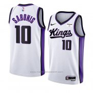 Maillot Sacramento Kings Domantas Sabonis #10 Association 2023-24 Blanc