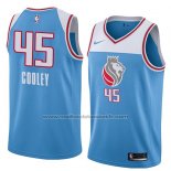 Maillot Sacramento Kings Jack Cooley #45 Ville 2018 Bleu