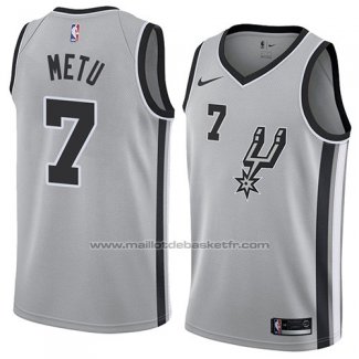 Maillot San Antonio Spurs Chimezie Metu #7 Statement 2018 Gris